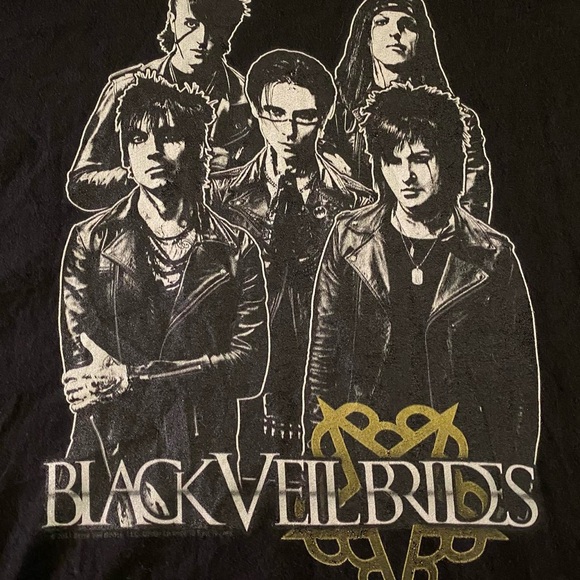 Black Veil Brides Graphic Band Tee Women’s L Gothic Rock Emo Punk Alt T-Shirt - Picture 3 of 4